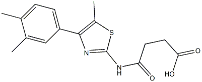 4-((4-(3,4-dimethylphenyl)-5-methylthiazol-2-yl)amino)-4-oxobutanoic acid