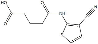 5-((3-cyanothiophen-2-yl)amino)-5-oxopentanoic acid Structure