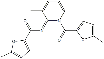 (E)-5-methyl-N-(3-methyl-1-(5-methylfuran-2-carbonyl)pyridin-2(1H)-ylidene)furan-2-carboxamide Structure