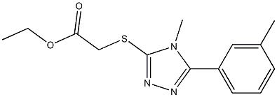 ethyl 2-((4-methyl-5-(m-tolyl)-4H-1,2,4-triazol-3-yl)thio)acetate|
