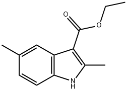 2,5-ジメチル-1H-インドール-3-カルボン酸エチル 化学構造式