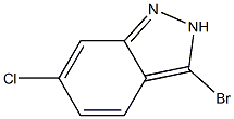3-Bromo-6-chloro-2H-indazole Structure