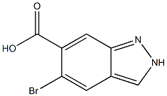 5-Bromo-2H-indazole-6-carboxylic acid,,结构式