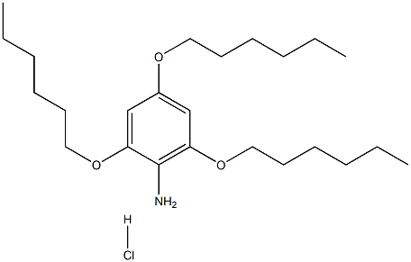 2,4,6-tris(hexyloxy)aniline hydrochloride Structure