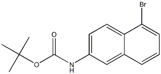 tert-butyl 5-bromonaphthalen-2-ylcarbamate Structure