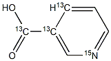 Nicotinic Acid-[13C3,15N] 结构式