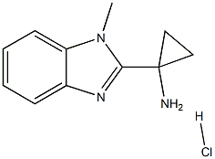 1-(1-methyl-1H-benzo[d]imidazol-2-yl)cyclopropanamine hydrochloride,1951442-02-6,结构式