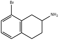 8-溴-1,2,3,4-四氢萘-2-胺 结构式