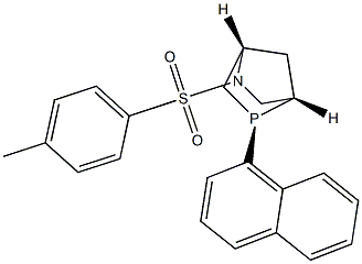 (1S,4S,5S)-5-(naphthalen-1-yl)-2-tosyl-2-aza-5-phosphabicyclo[2.2.1]heptane Struktur