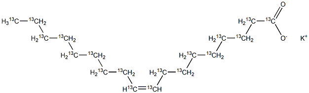 Potassium oleate-13C18
		
	 Structure