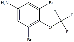 2,6-二溴-4-氨基三氟甲氧基苯,,结构式