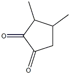 3,4-Dimethyl-1,2-cyclopentanedione Struktur