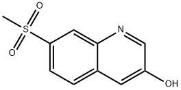 7-(甲基磺酰基)喹啉-3-醇, 1824103-05-0, 结构式