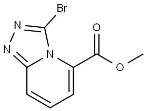 methyl3-bromo-[1,2,4]triazolo[4,3-a]pyridine-5-carboxylate Struktur