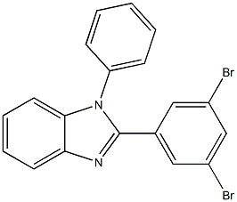 2-(3,5-dibromophenyl)-1-phenyl-1H-benzo[d]imidazole Struktur