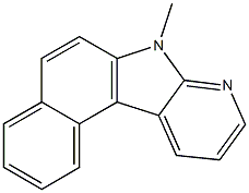 7-methyl-7H-benzo[e]pyrido[2,3-b]indole 结构式