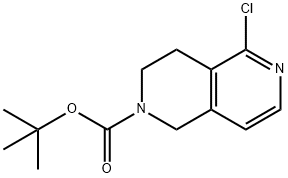 5-氯-3,4-二氢-2,6-萘啶-2(1H)-甲酸 叔丁酯, 1196153-26-0, 结构式