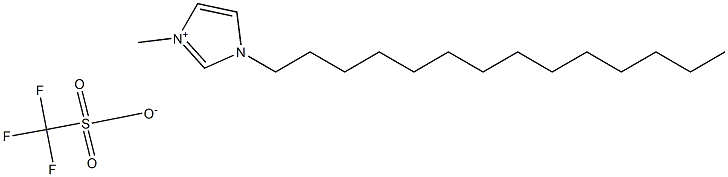 1-tetradecyl-3-methylimidazolium trifluoromethanesulfonate 化学構造式