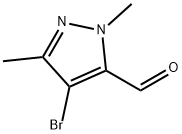 4-溴-1,3-二甲基-1H-吡唑-5-甲醛, 1367816-40-7, 结构式