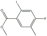 4-Fluoro-2-iodo-5-methyl-benzoic acid methyl ester Structure