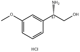 (S)-2-氨基-2-(3-甲氧基苯基)乙醇盐酸盐, 2095772-96-4, 结构式