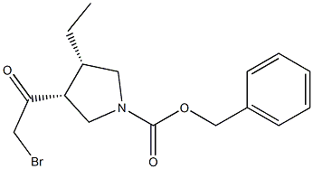  cis-benzyl 3-(2-bromoacetyl)-4-ethylpyrrolidine-1-carboxylate