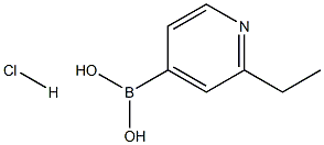 2-Ethylpyridine-4-boronic acid.HCl 结构式