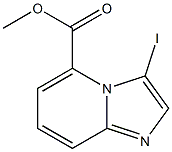 3-Iodo-imidazo[1,2-a]pyridine-5-carboxylic acid methyl ester Struktur