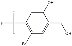 4-Bromo-2-hydroxymethyl-5-trifluoromethyl-phenol Struktur