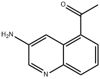 1-(3-氨基喹啉-5-基)乙酮, 2089649-29-4, 结构式