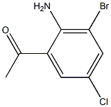 1-(2-Amino-3-bromo-5-chloro-phenyl)-ethanone Structure
