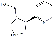 ((3R,4R)-4-(pyridin-2-yl)pyrrolidin-3-yl)methanol Structure