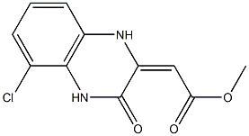 (E)-methyl 2-(5-chloro-3-oxo-3,4-dihydroquinoxalin-2(1H)-ylidene)acetate 结构式