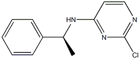 (S)-2-chloro-N-(1-phenylethyl)pyrimidin-4-amine Struktur