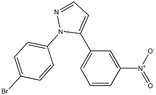 1-(4-bromophenyl)-5-(3-nitrophenyl)-1H-pyrazole Struktur