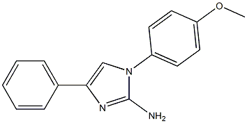 1-(4-methoxyphenyl)-4-phenyl-1H-imidazol-2-amine Struktur