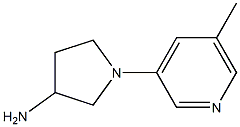 1-(5-methylpyridin-3-yl)pyrrolidin-3-amine Structure