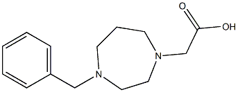 2-(4-苄基-1,4-二氮杂环庚烷-1-基)乙酸, , 结构式