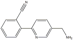 2-(5-(aminomethyl)pyridin-2-yl)benzonitrile,,结构式