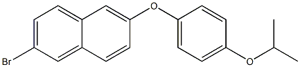 2-bromo-6-(4-isopropoxyphenoxy)naphthalene Struktur