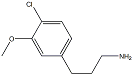 3-(4-chloro-3-methoxyphenyl)propan-1-amine 结构式