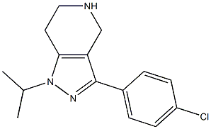 3-(4-chlorophenyl)-1-isopropyl-4,5,6,7-tetrahydro-1H-pyrazolo[4,3-c]pyridine Structure