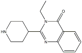 3-ethyl-2-(piperidin-4-yl)quinazolin-4(3H)-one Struktur
