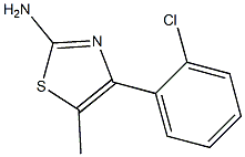 4-(2-chlorophenyl)-5-methylthiazol-2-amine Structure