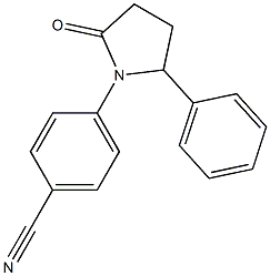 4-(2-oxo-5-phenylpyrrolidin-1-yl)benzonitrile Structure