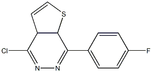 4-chloro-7-(4-fluorophenyl)-3a,7a-dihydrothieno[3,2-d]pyridazine Structure