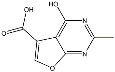 4-hydroxy-2-methylfuro[2,3-d]pyrimidine-5-carboxylic acid Structure