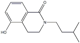 5-hydroxy-2-isopentyl-3,4-dihydroisoquinolin-1(2H)-one Structure