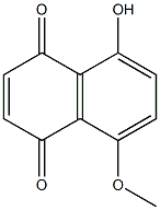 5-hydroxy-8-methoxynaphthalene-1,4-dione Structure