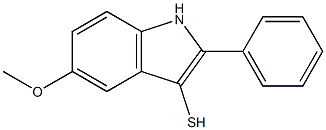 5-methoxy-2-phenyl-1H-indole-3-thiol Structure